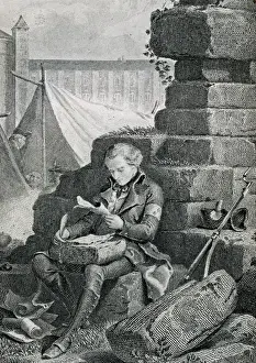 Rene Prints: Francois-Rene de Chateaubriand (1768-1848) writing his Memoi