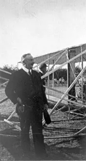 Frank Hedges Butler and Wilbur Wright after the flight