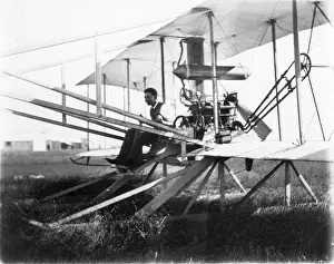 Frank McClean on the Short Biplane No1