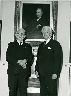 Imeche Prints: Frank Whittle with IMechE President, David Penny