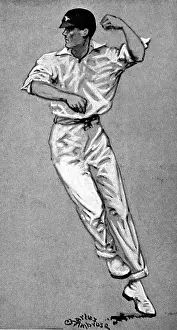 Scored Prints: Frank Woolley Bowling, 1920