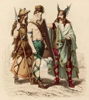 Warriors Prints: Frankish Chief and Men