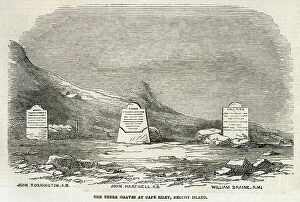 Torrington Collection: Franklin expedition - three graves at Cape Riley