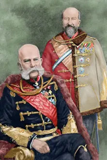 Seat Prints: Franz Joseph I of Austria (1830-1916) and Ferdinand I of Aus