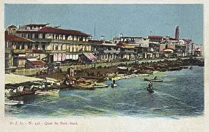Quai Prints: Franz Joseph Quay - Port Said, Egypt