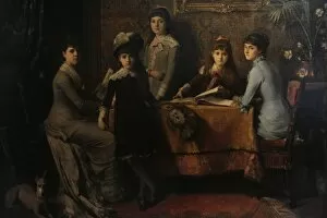 Bourgeoisie Collection: Franz Rumpler (1848-1922). The Sedelmayer Family, 1879