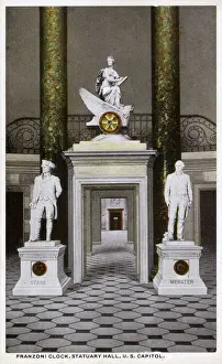 Columbia Prints: The Franzoni Clock - Statuary Hill, US Capitol Washington DC