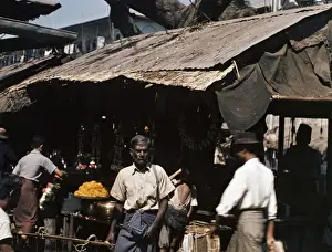 Fraser Street bazaar - Rangoon