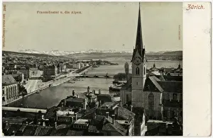 Zurich Prints: The Fraumunster - Zurich, Switzerland