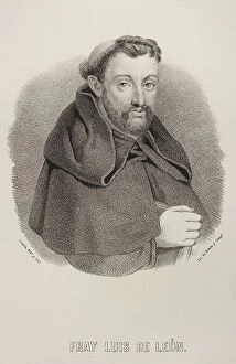 Lithography Collection: Fray Luis de Leon (1527-1591). Spanish poet
