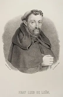 Lithography Collection: Fray Luis de Leon (1527-1591). Spanish poet