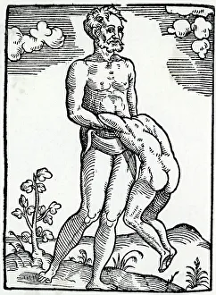 Oddities Prints: FREAK BIRTH/TWIN/1560