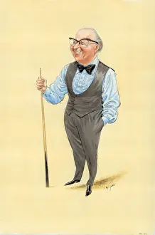 Snooker Prints: Fred Davis - Snooker Player