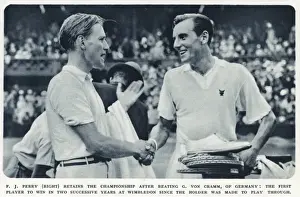 Perry Prints: Fred Perry with Gottfried Von Cramm