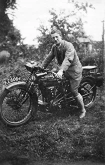 Director Gallery: Freddie Barnes on a 1912 Zenith Gradua motorcycle