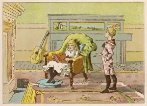 Arm Chair Prints: Freddy and Margery, brother and sister