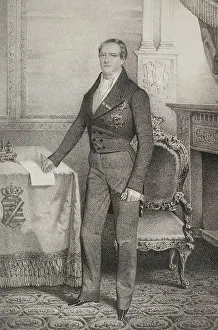 Armchair Prints: Frederick Augustus II of Saxony (1797-1854). King