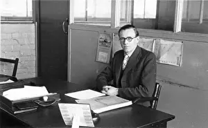 Frederick Page in his office in 1945