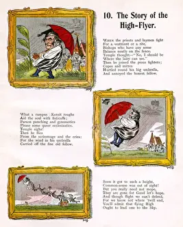 Struwwelpeter Prints: Frederick Temple - Archbishop of Canterbury - caricatured