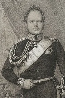 1861 Prints: Frederick William IV (1795-1861). King of Prussia