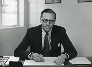Frederick William Page in his office at English Electric