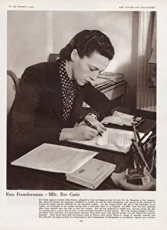 Journalism Prints: Free Frenchwoman - Eve Curie