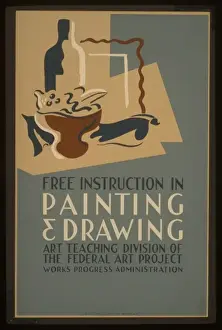 Free instruction in painting & drawing Art Teaching Division