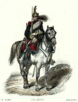 Dragoon Prints: Fremch Dragoon Cavalry Soldier
