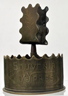 Images Dated 23rd September 2010: French 75 mm shell case base - Souvenir d Ypres