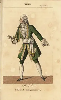 Soiree Prints: French actor Henri as Richelieu in Soiree