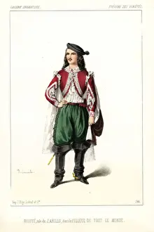 Hugues Prints: French actor Hugues Bouffe as Zarillo in Le