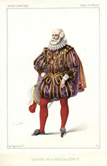 Michel Gallery: French actor Jean Gauthier as Sully in Henri IV, 1846