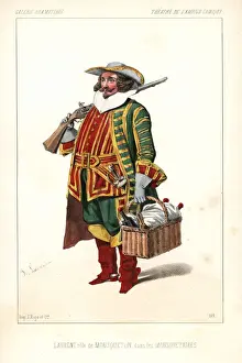 Musketeers Prints: French actor Joseph Laurent as Mousqueton