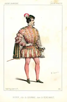 Historique Prints: French actor Louis-Thomas Bignon as Coconnas