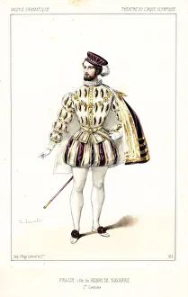 Prague Gallery: French actor Prague as Henri de Navarre in Henri IV, 1846