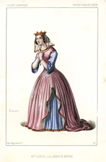 Agnes Gallery: French actress Madame Marie Dorval in Agnes de Meranie, 1846