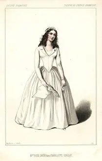 Dollet Prints: French actress Madame Rose Cheri in Charlotte Corday, 1847
