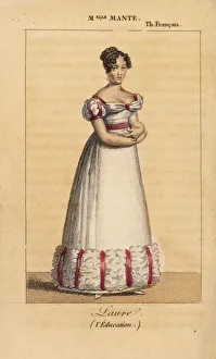 Stilt Collection: French actress Mlle Mante as Laure in the play L Education