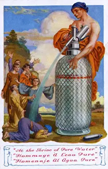 Experience Prints: French Advertising Postcard - Mineral Water Gas Soda Stream