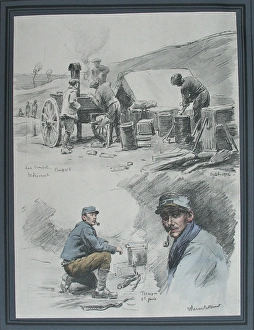 Images Dated 15th June 2012: French army field kitchen at Camp No 5, M鲩ecourt