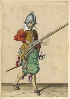 C17th Prints: French Arquebusier / C17Th