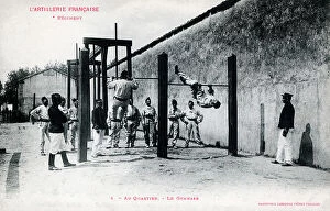 Recruits Collection: French Artillery Regiment in Training