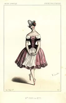 French ballet dancer Mlle. Sofia Fuoco in Betty, 1846