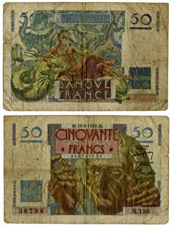 Universe Collection: French bank note, 50 Francs
