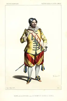 Lopera Prints: French baritone Louis Henry as Goulard in