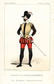 Lopera Prints: French baritone Paul Barroilhet as Camoens