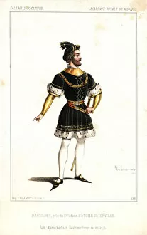 Seville Collection: French baritone Paul Barroilhet as the King