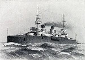 Dreadnought Prints: French battleship, Gaulois