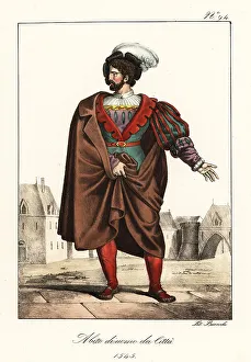 Italian Edition Prints: French bourgeois man, 1545