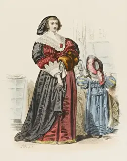 Bourgeoisie Prints: French Bourgeois Woman